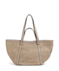 Abro Raffia Cordino Cosmo Large Tote bag siena