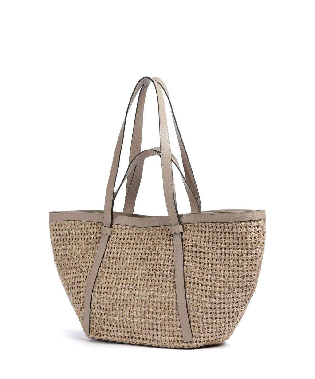 Abro Raffia Cordino Cosmo Large Tote bag siena