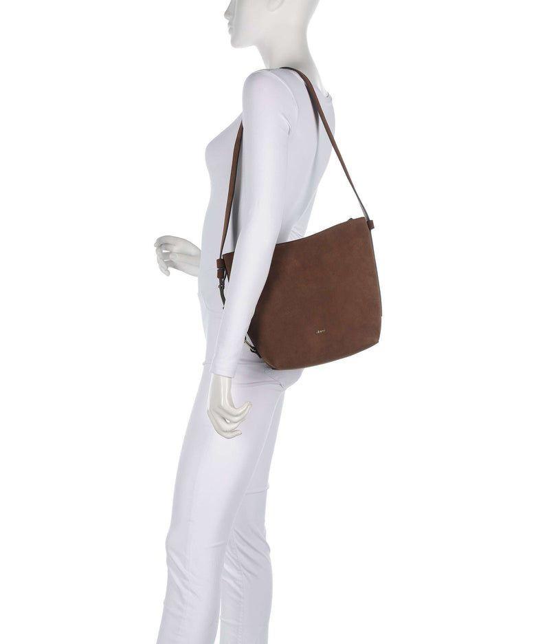 Abro Suede Cosmo Crossbody bag wood