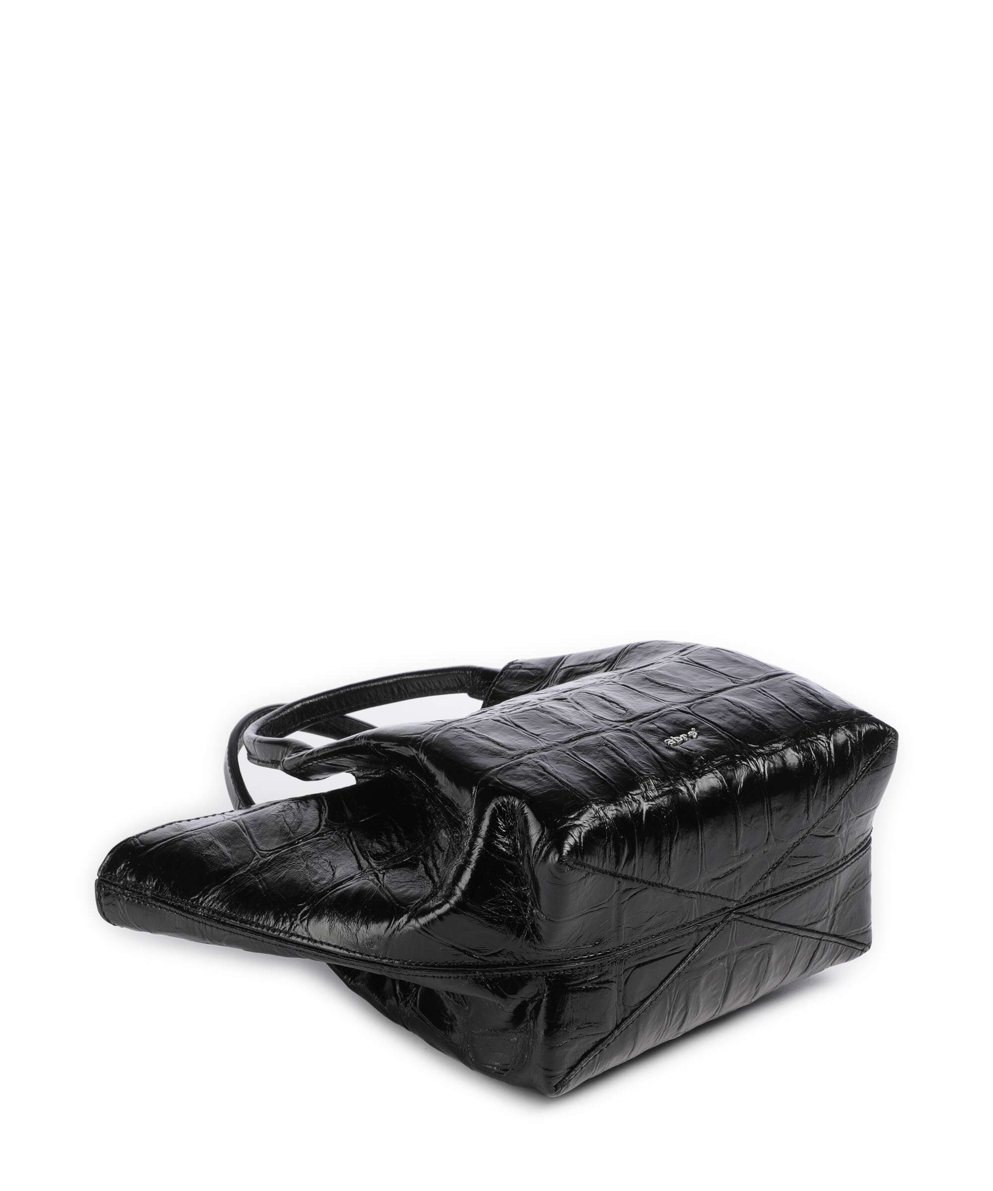 Abro Maxi Cocco Essential Small Handbag black/nickel