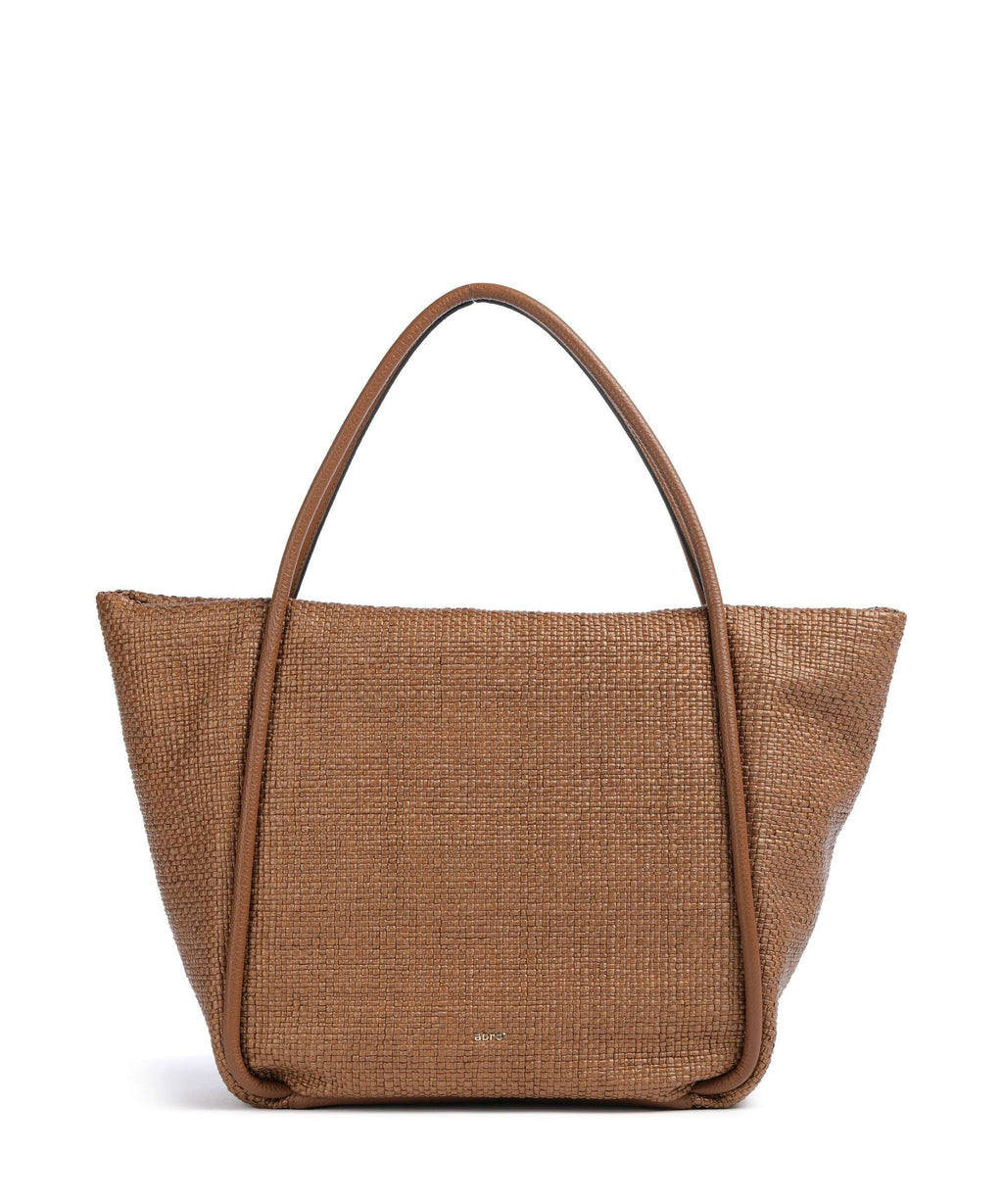 Abro Raffia Intreccio Willow Tote bag caramel/cognac