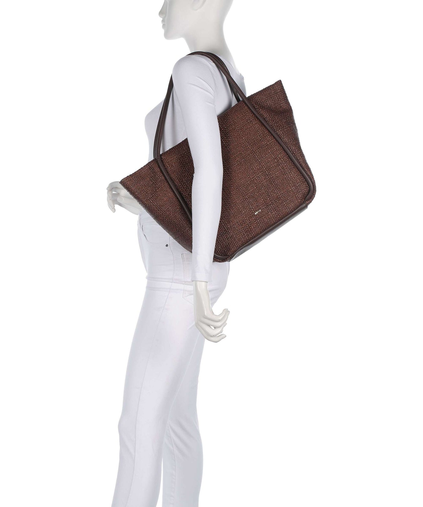 Abro Raffia Intreccio Willow Tote bag wood