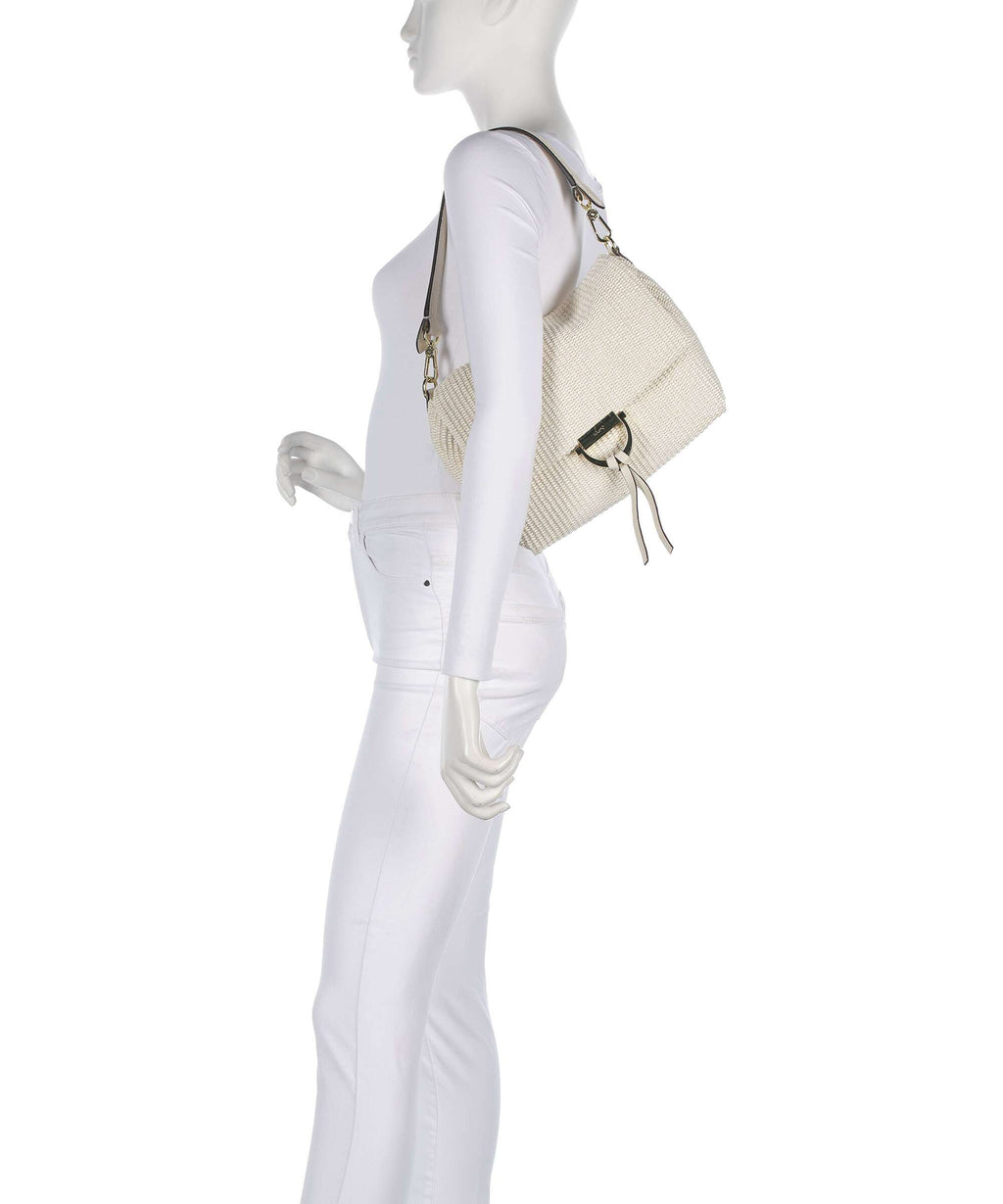 Abro Raffia Classica Temi Medium Shoulder bag beige