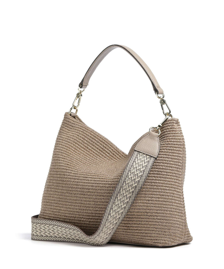 Abro Raffia Kaia Hobo bag siena