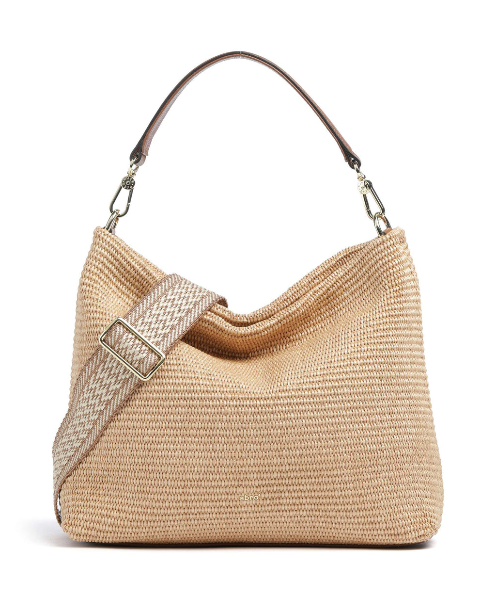Abro Raffia Kaia Hobo bag natural
