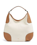 Abro Super Drill Open Air Hobo bag ivory/cuoio