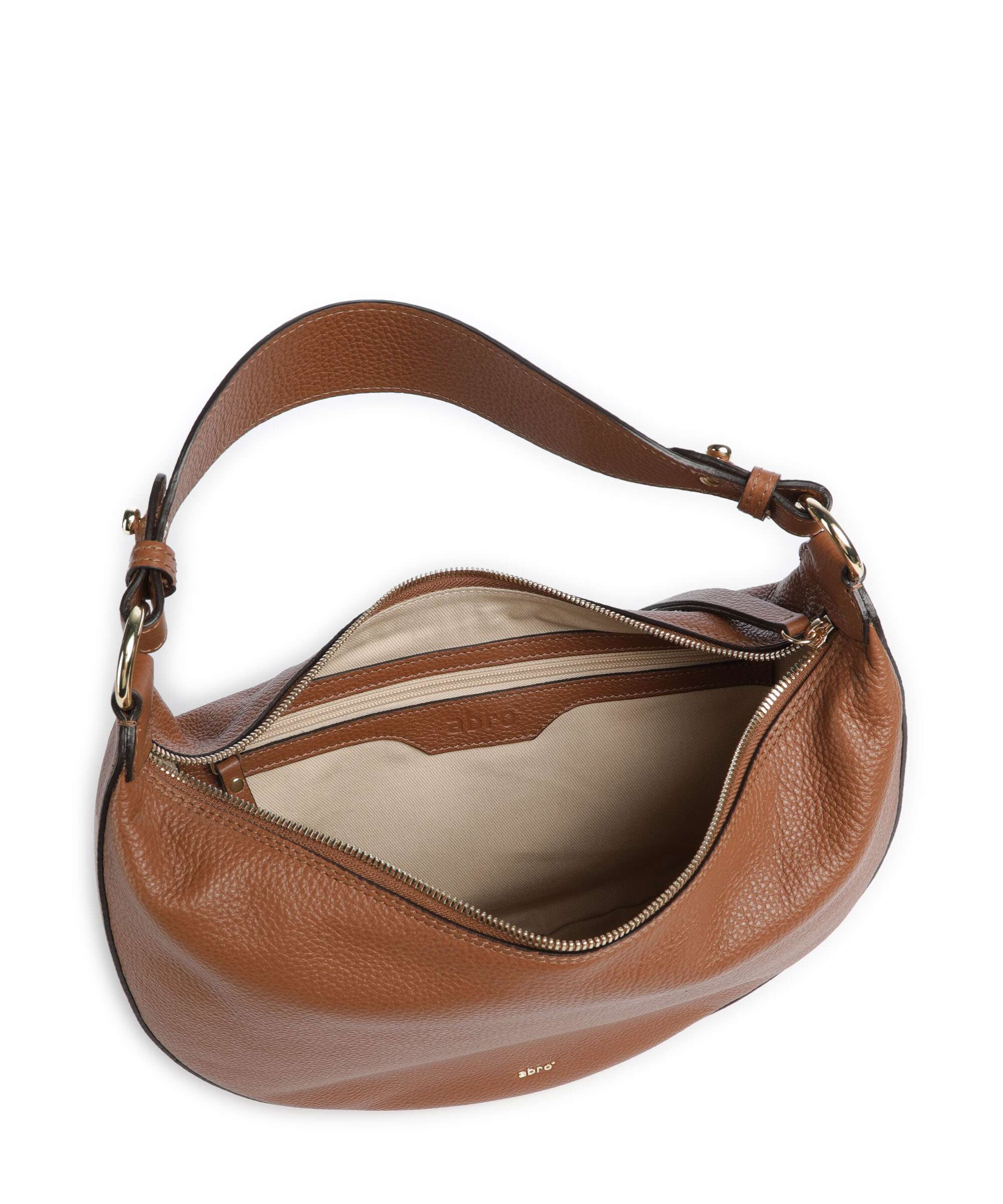 Abro Adria Lulu Small Hobo bag caramel/cognac