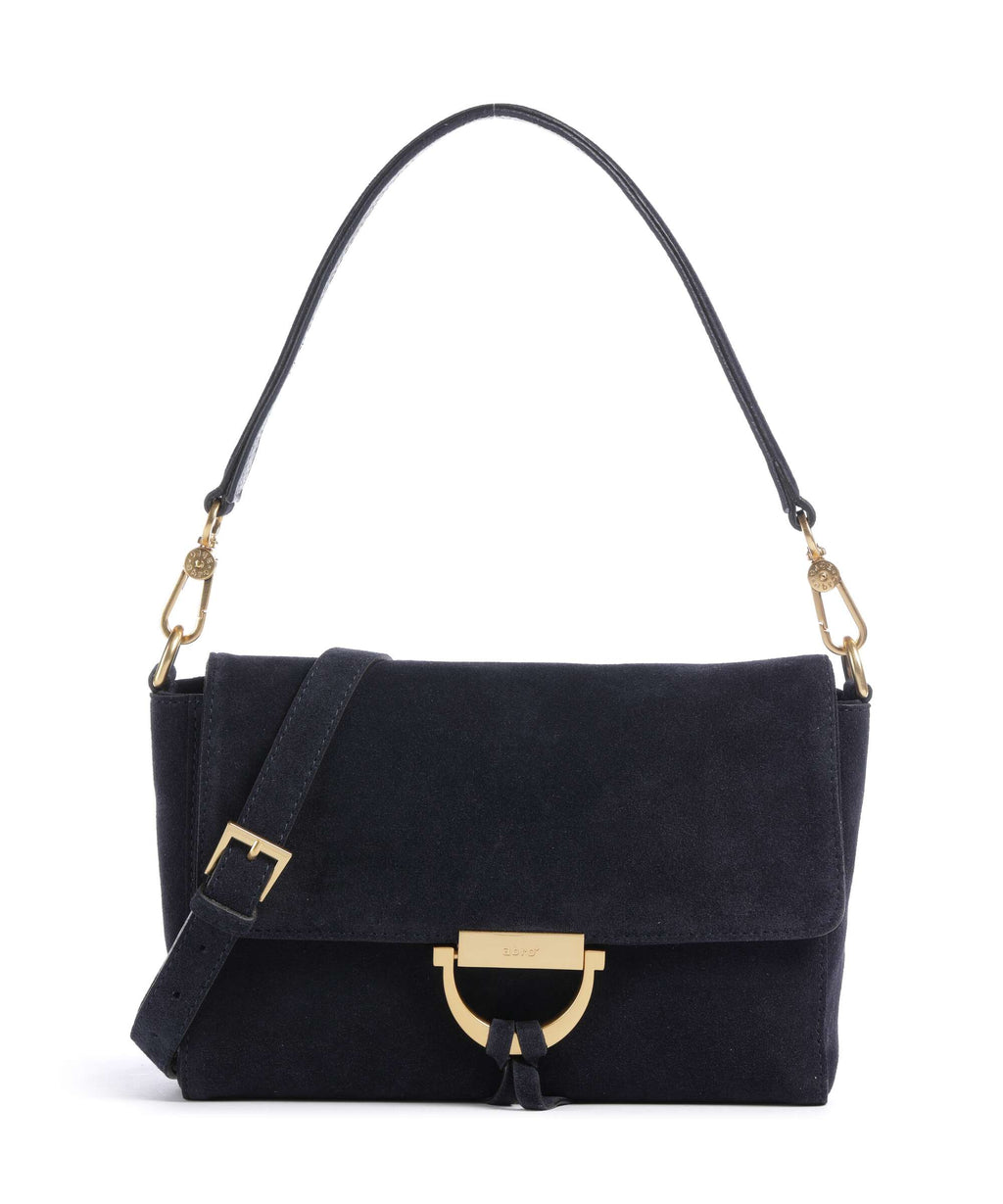 Abro Suede Temi Shoulder bag navy