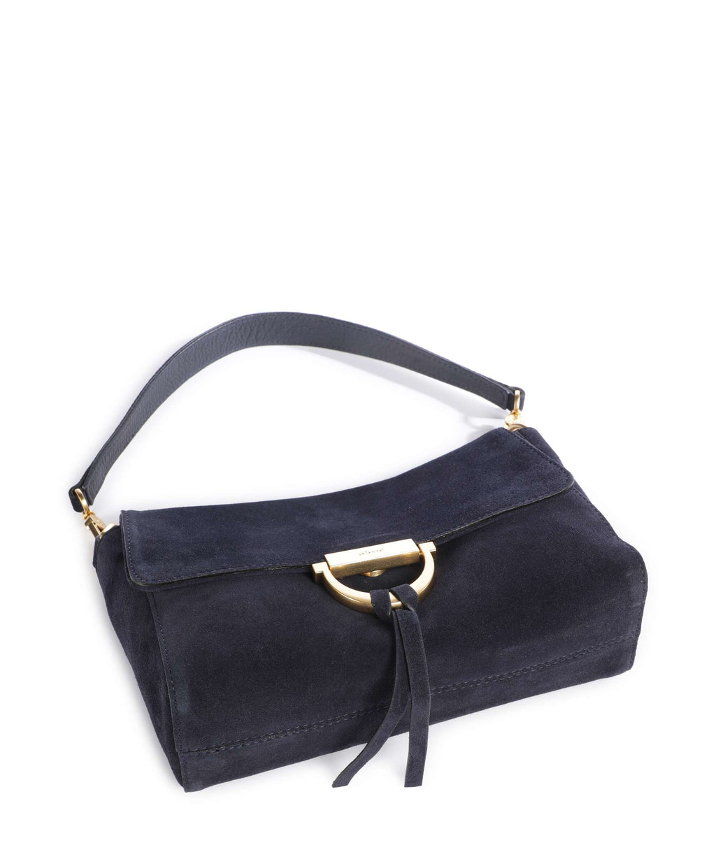 Abro Suede Temi Shoulder bag navy