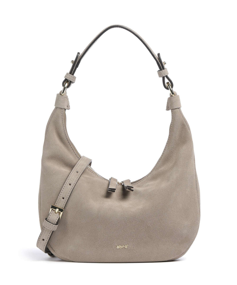 Abro Suede Nana Mini Hobo bag siena