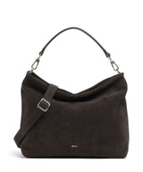 Abro Suede Kaia Hobo bag dark brown