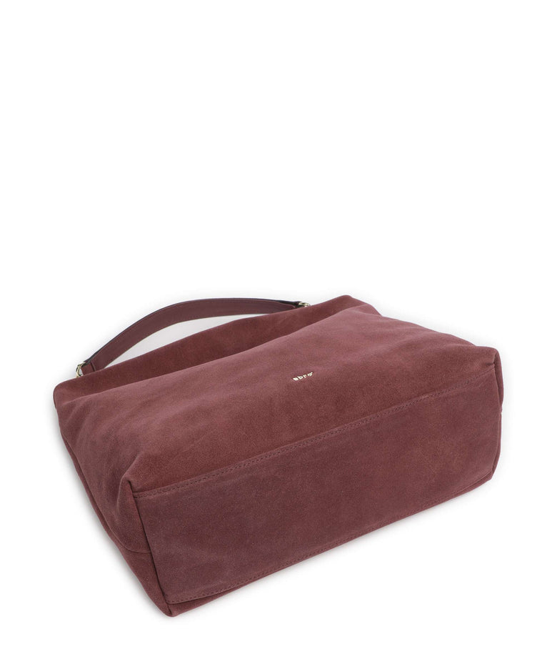 Abro Suede Kaia Hobo bag bordeaux