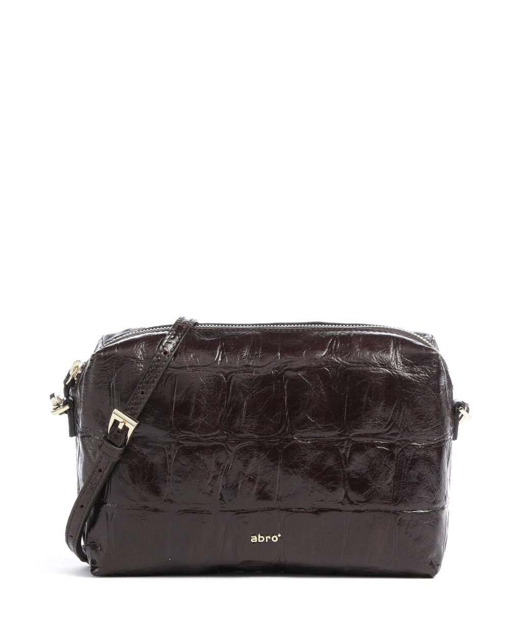 Abro Maxxi Cocco Kaia Crossbody bag dark brown
