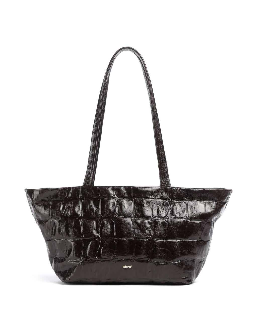 Abro Maxxi Cocco Alba Tote bag dark brown
