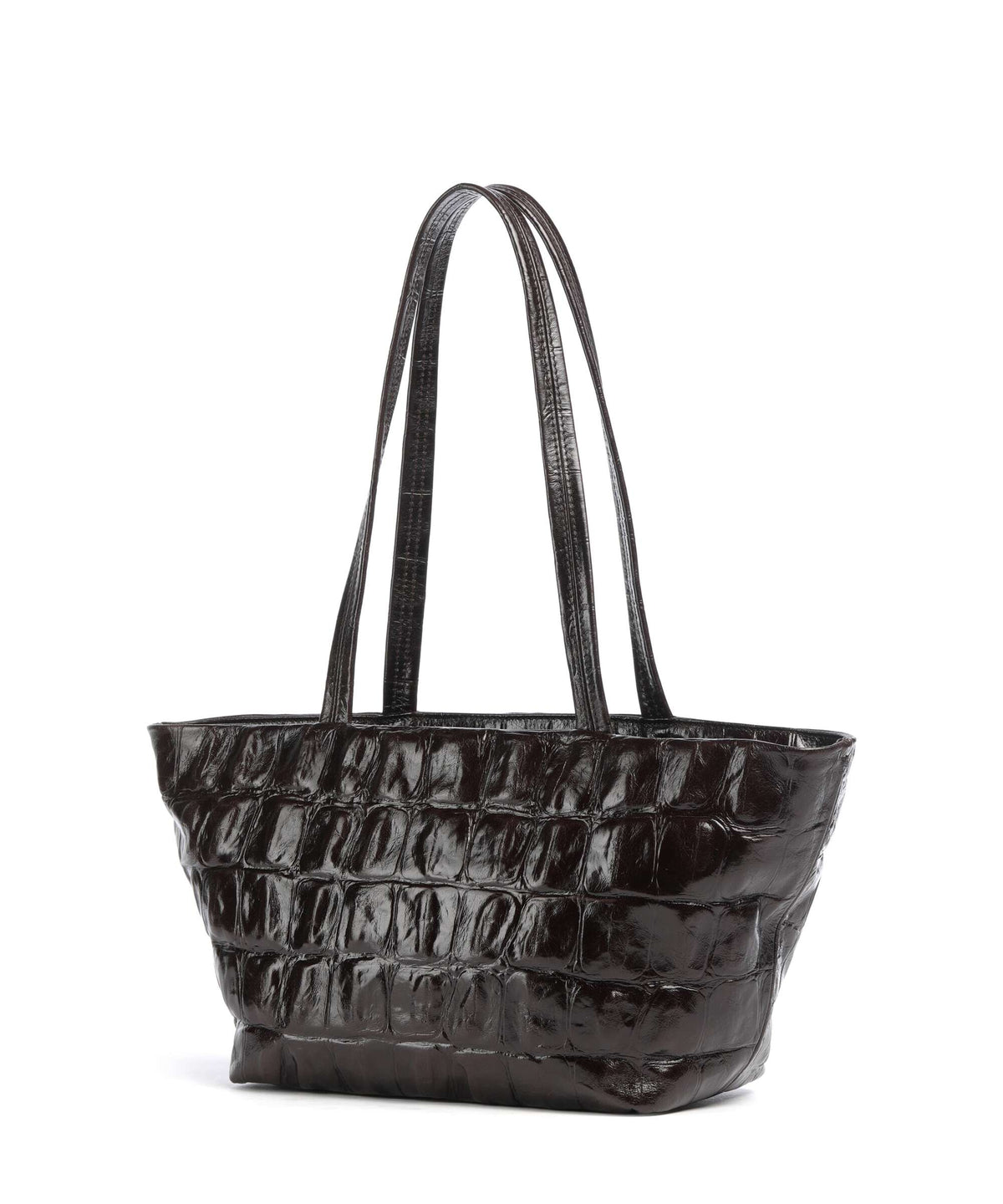 Abro Maxxi Cocco Alba Shoulder bag dark brown