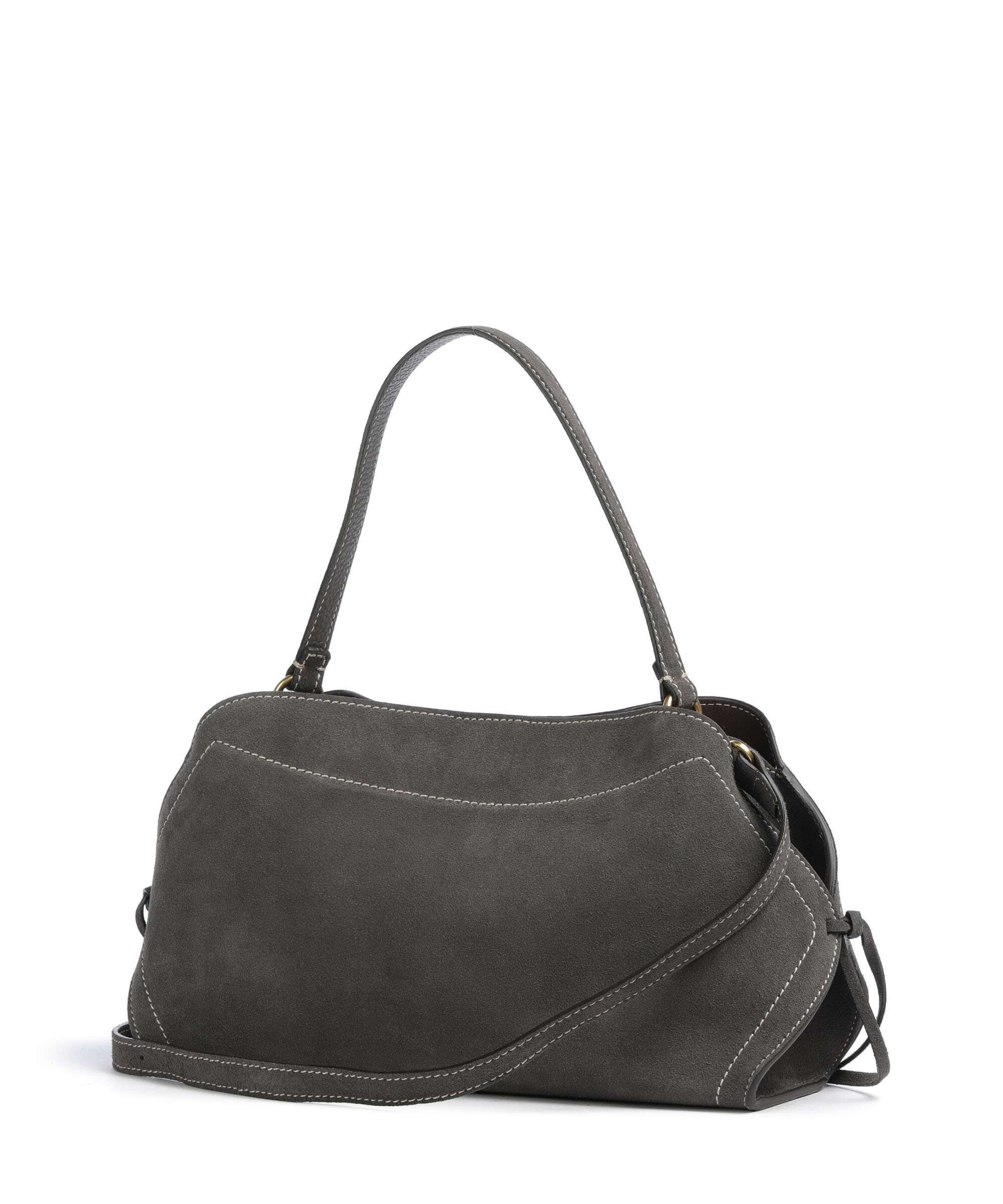 Abro Suede Necessity Small Shoulder bag grey
