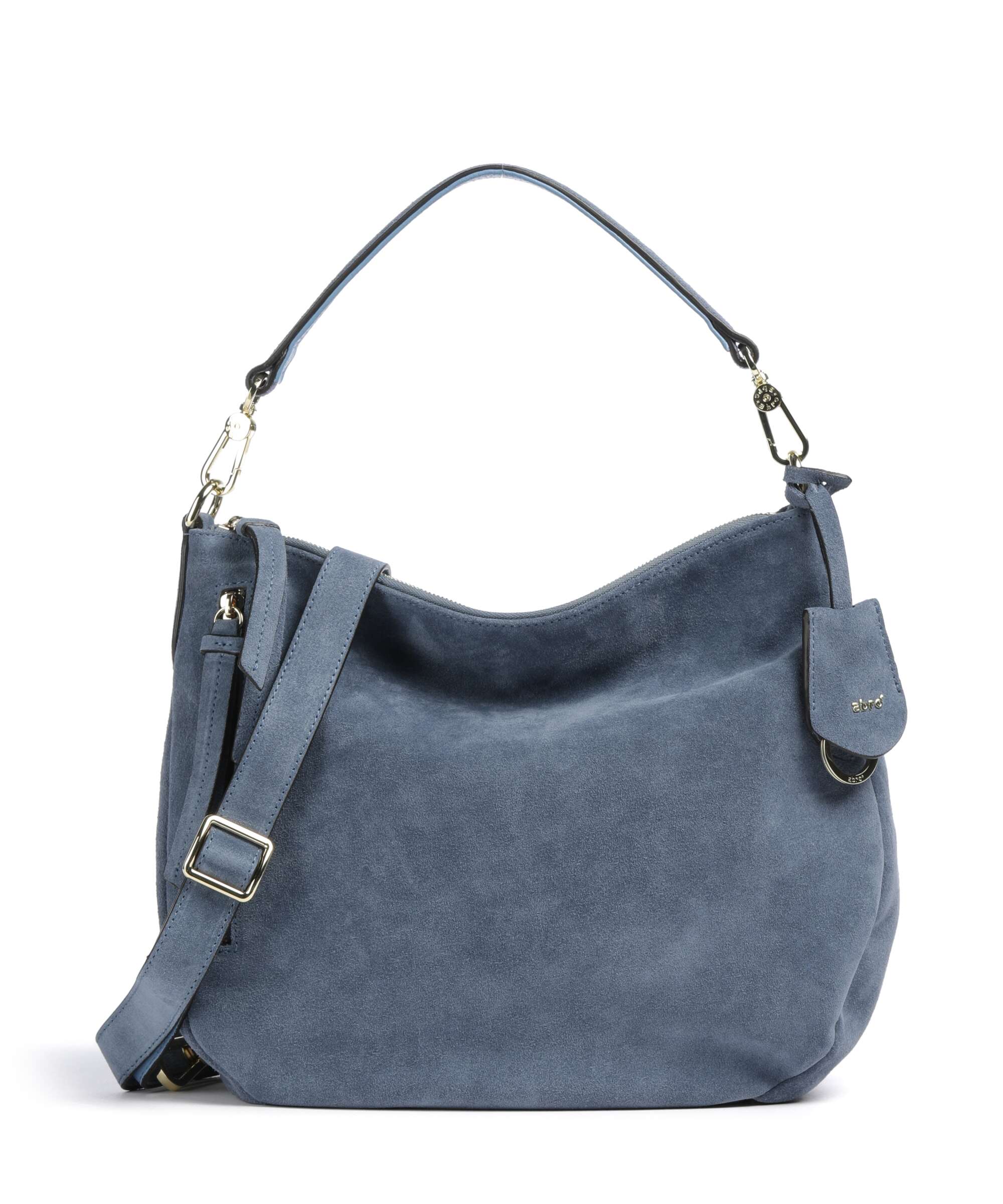 Abro Suede Juna Small Hobo bag jeans