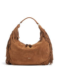 Abro Suede Nana Hobo bag cuoio