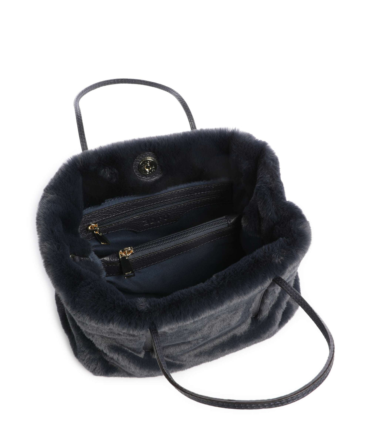 Abro Fur Noelle Handbag navy
