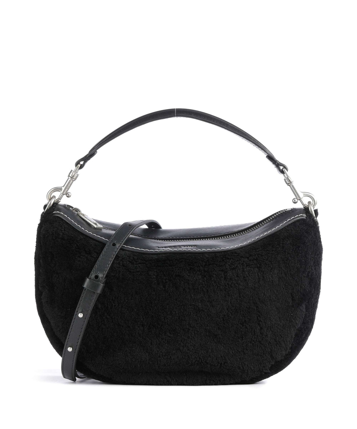 Liebeskind Melli Shearling S Hobo bag black
