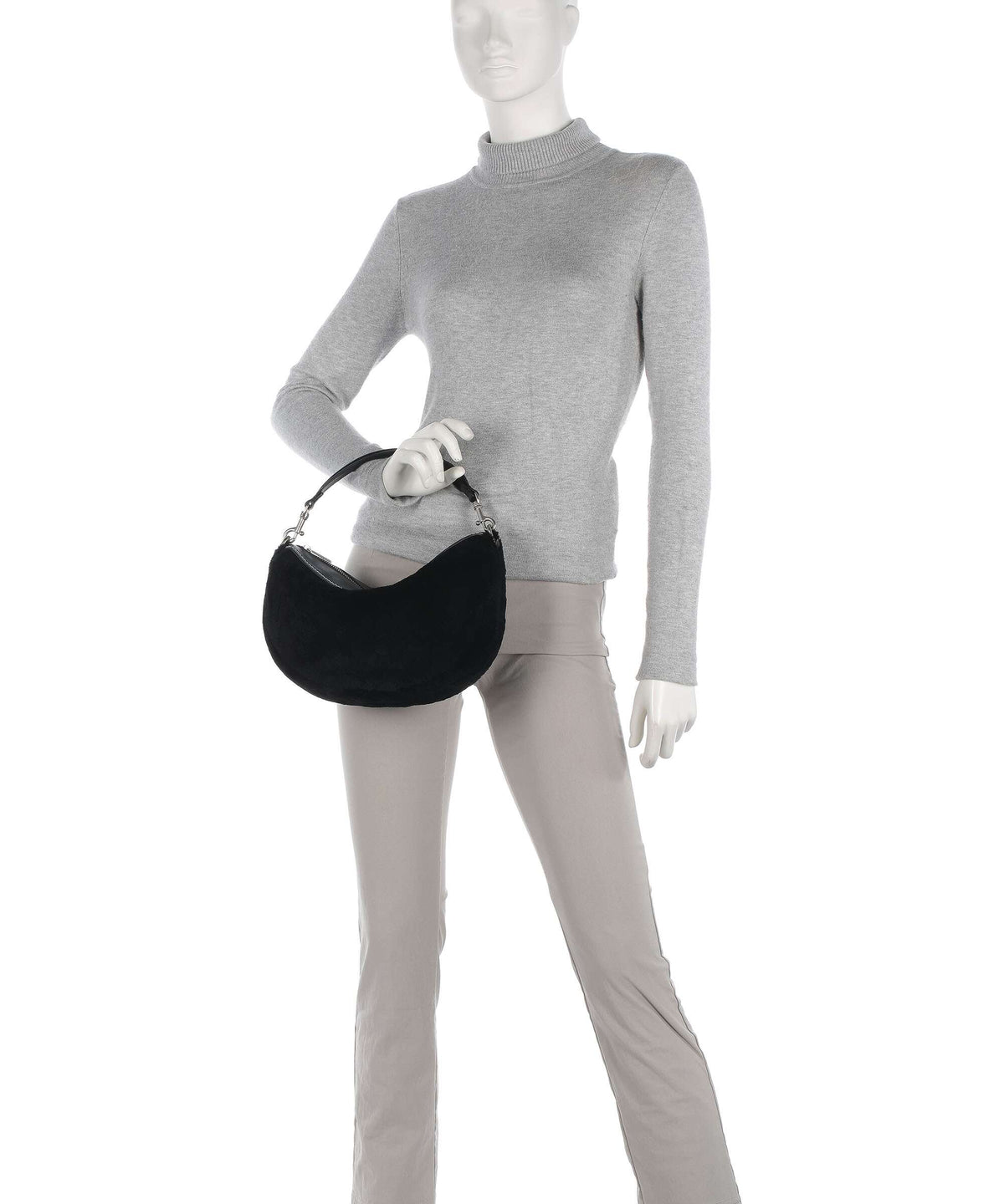 Liebeskind Melli Shearling S Hobo bag black