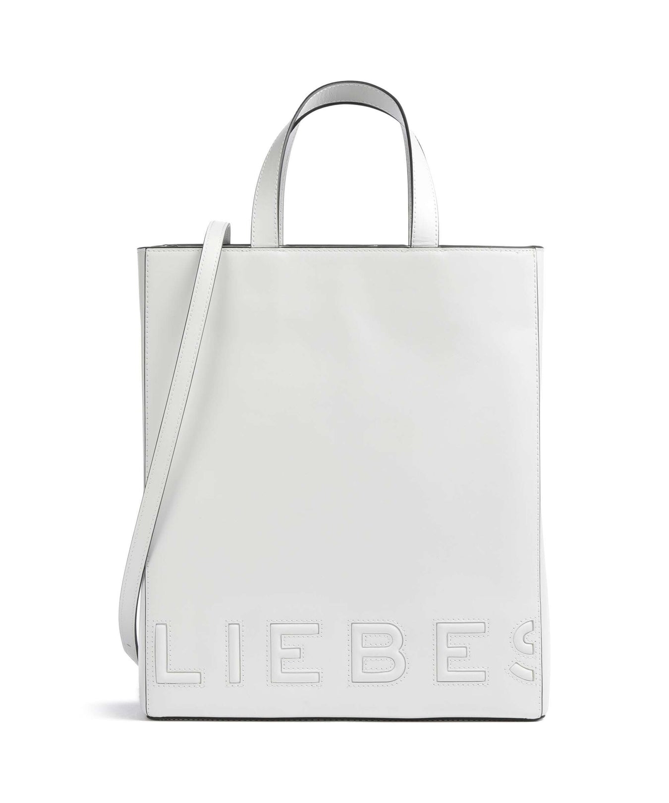 Liebeskind Paper Bag Logo Carter M Handbag offwhite