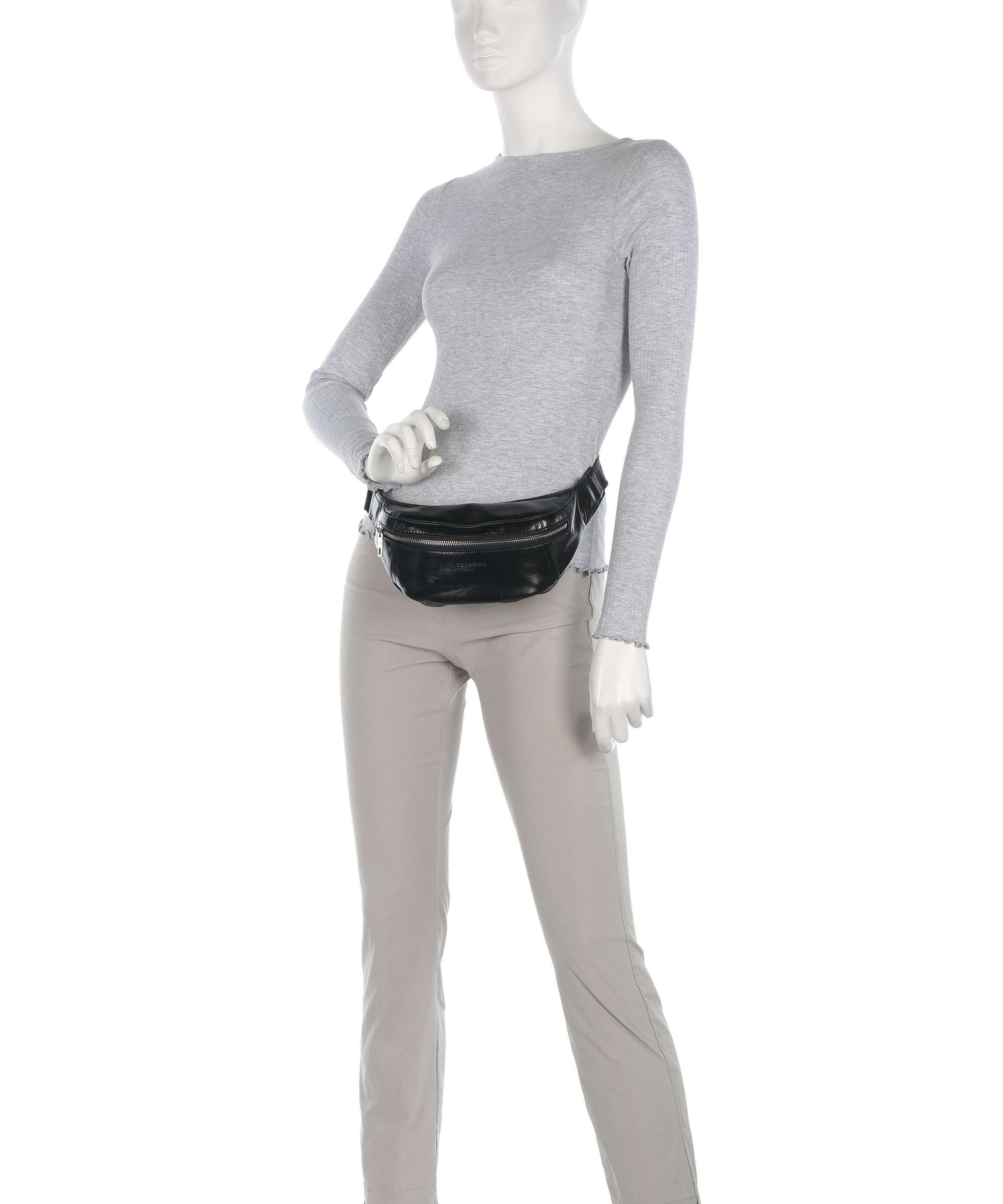 Liebeskind Chudy Paper Touch Crinkle S Belt bag black