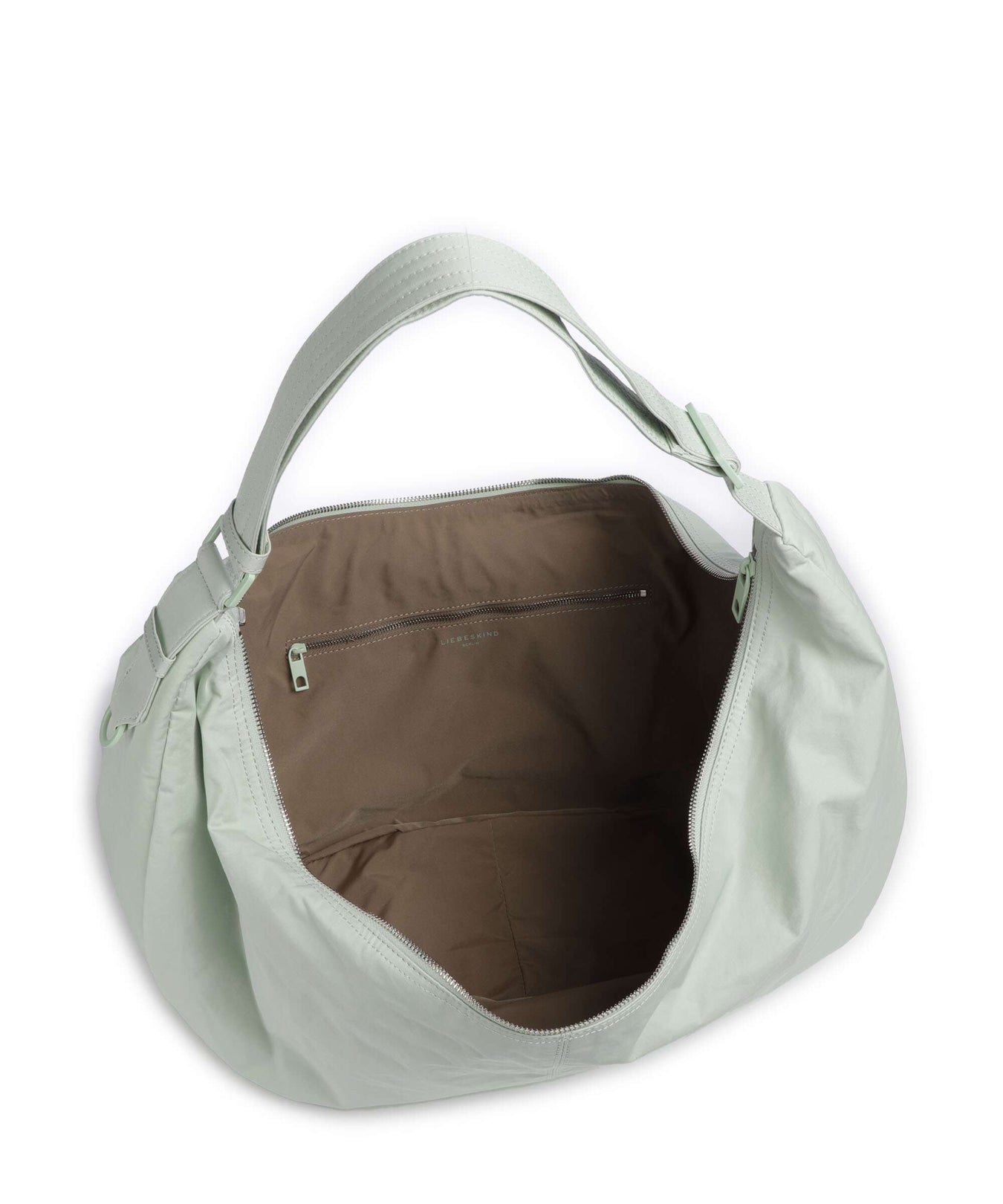 Liebeskind Moon Nylon L Hobo bag sage