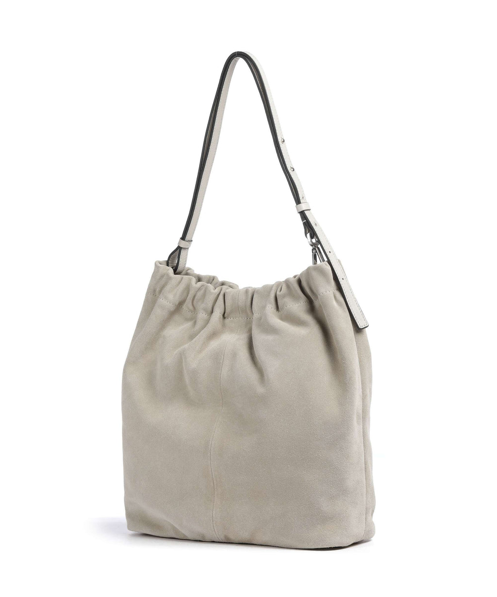 Liebeskind Cloud Suede M Hobo bag milk