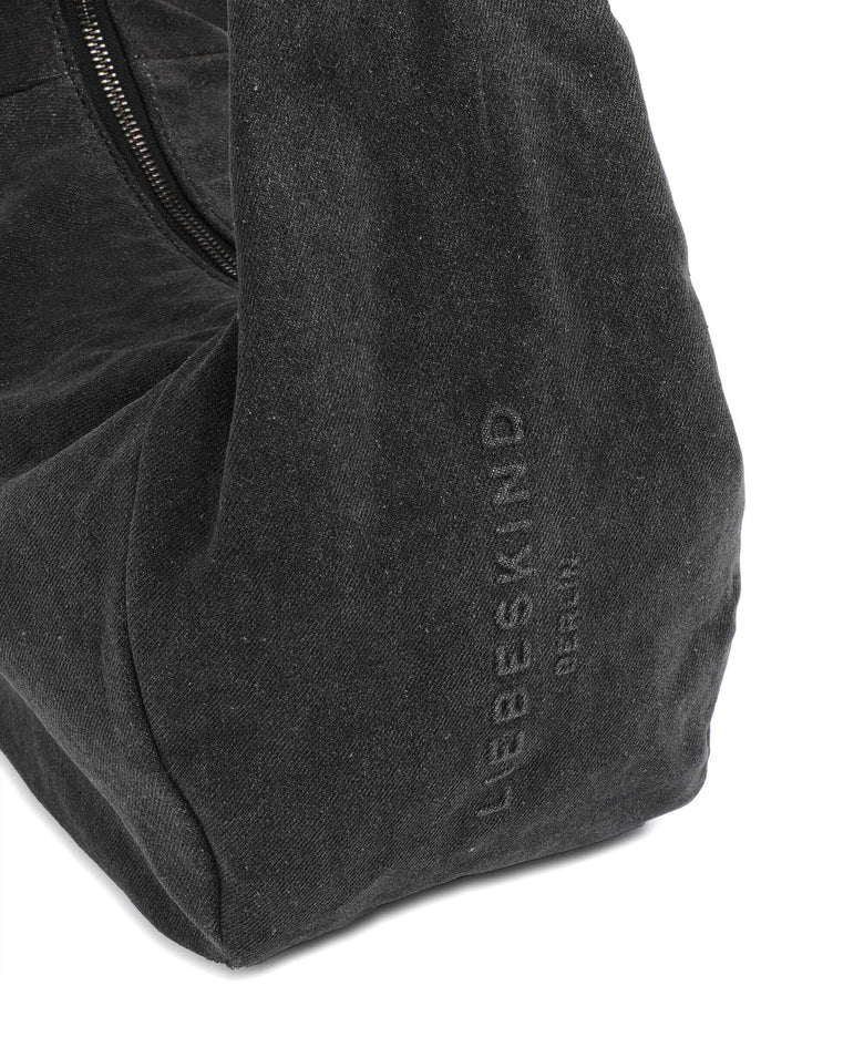 Liebeskind Farrah Denim M Hobo bag black