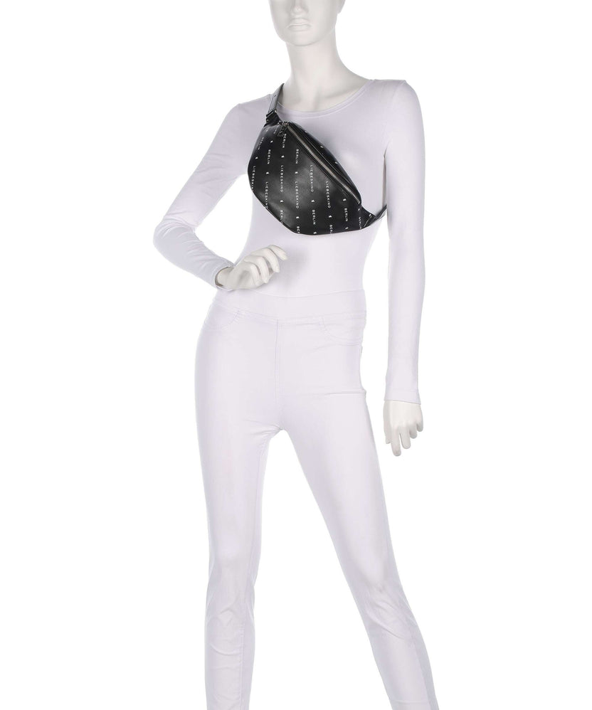 Liebeskind Monogram Soft Nappa M Fanny pack black