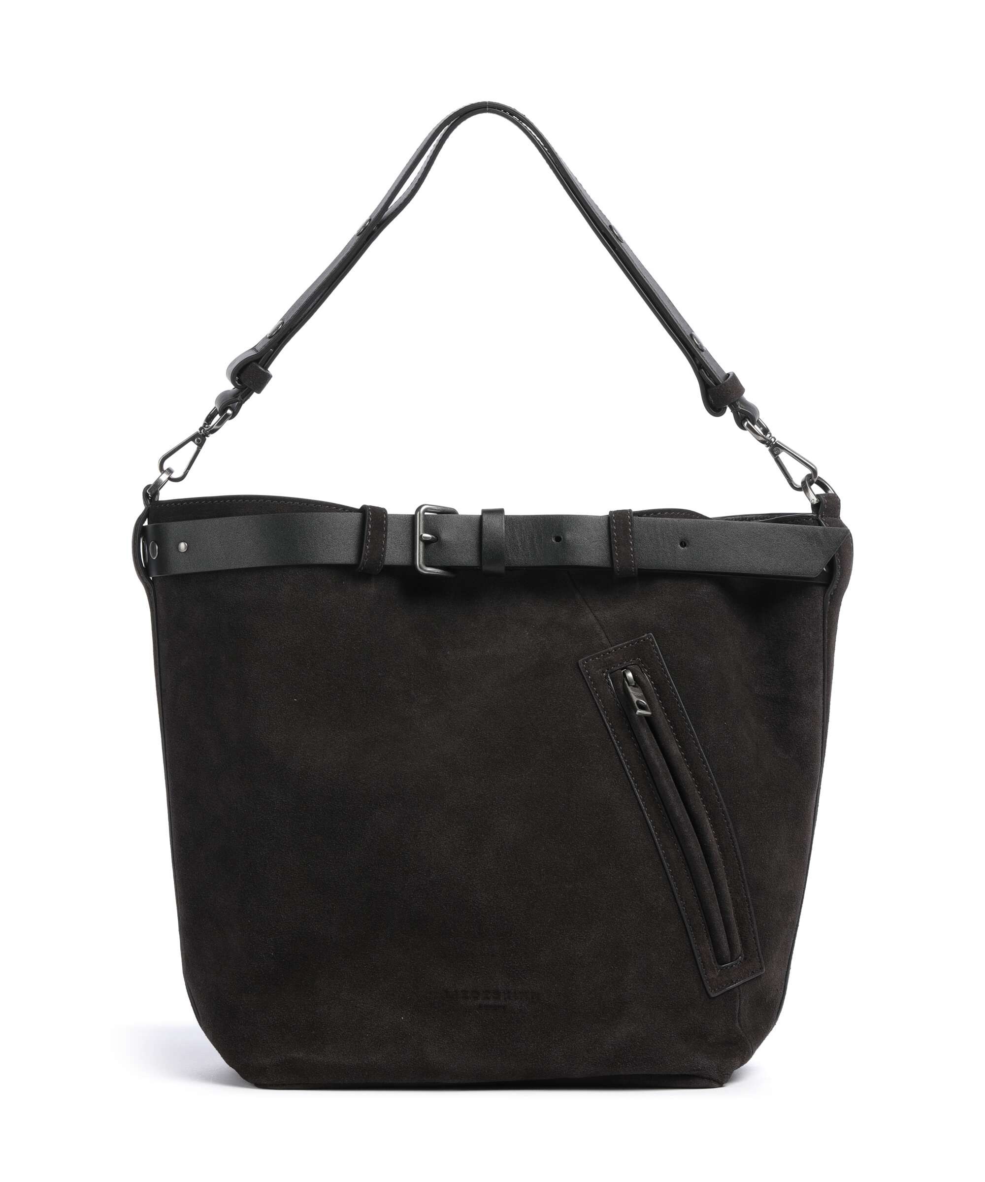 Liebeskind Zita Hydro Suede L Bucket bag deep soil