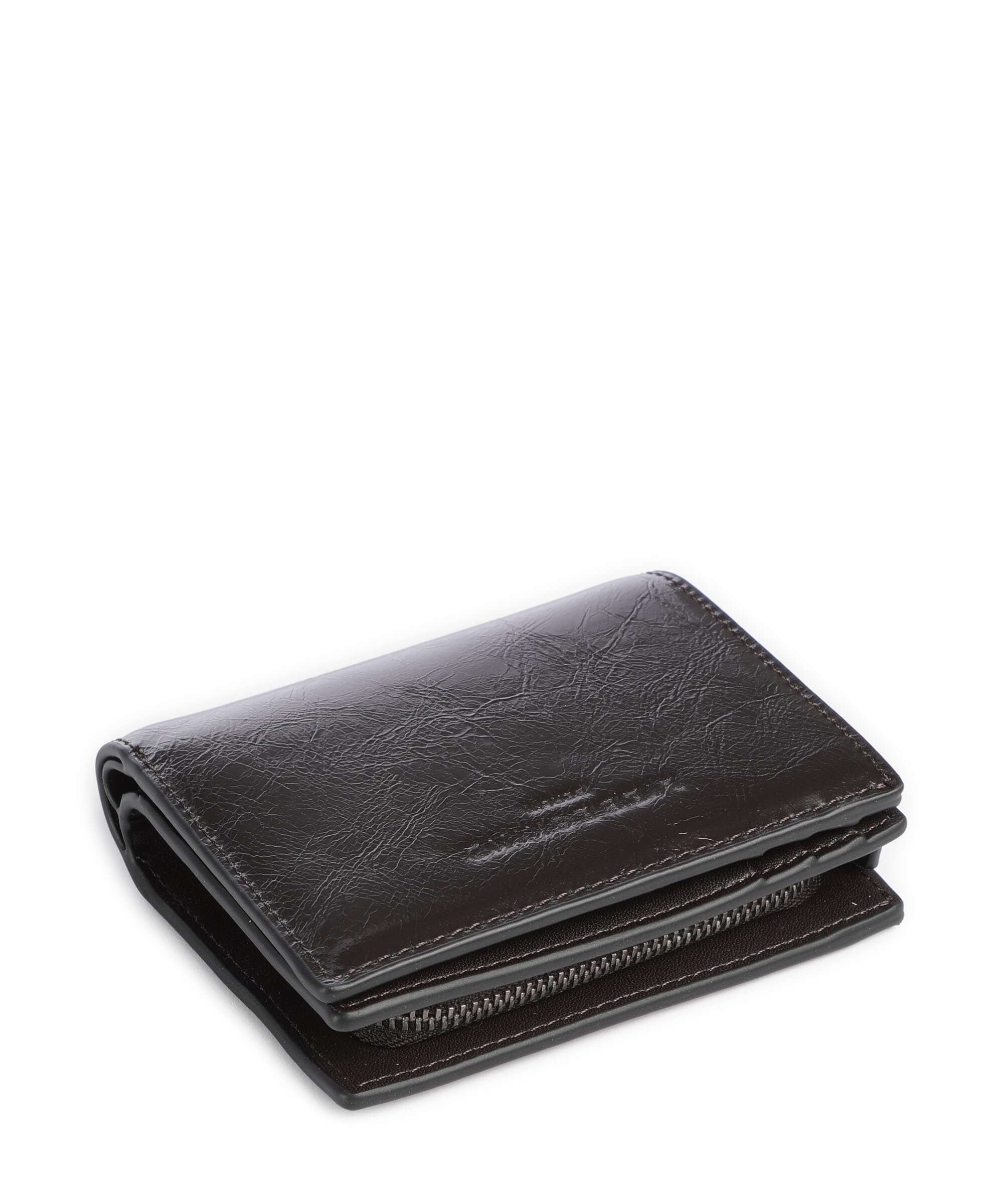 Liebeskind Thea Audrey Recycled Lack Distressed M Wallet deep soil