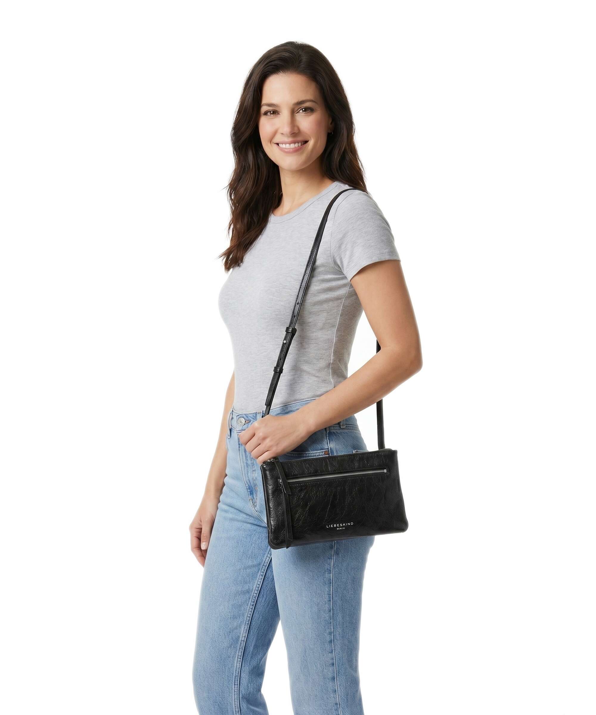 Liebeskind Zena Lamb Crunch S Crossbody bag black