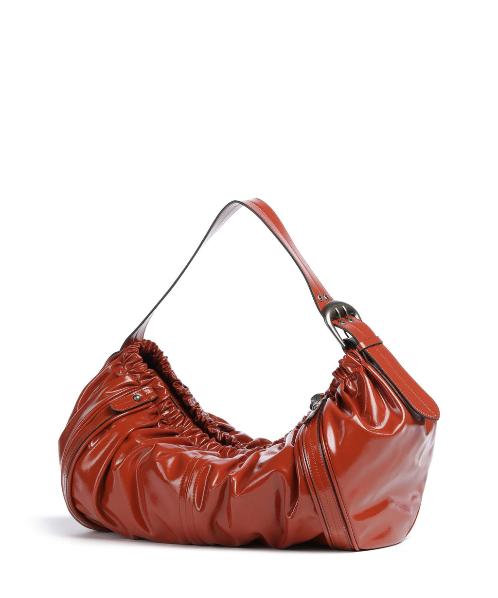 Liebeskind Faye Shiny L Hobo bag red rock
