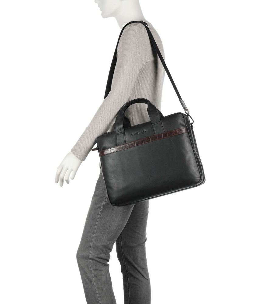 Bugatti Corso Deluxe Briefcase schwarz