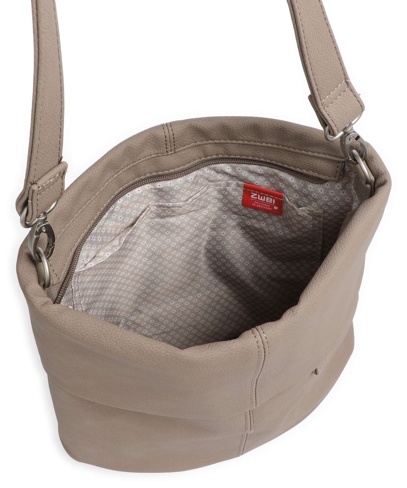Zwei Mademoiselle.M M90 Hobo bag nubuk cappuccino