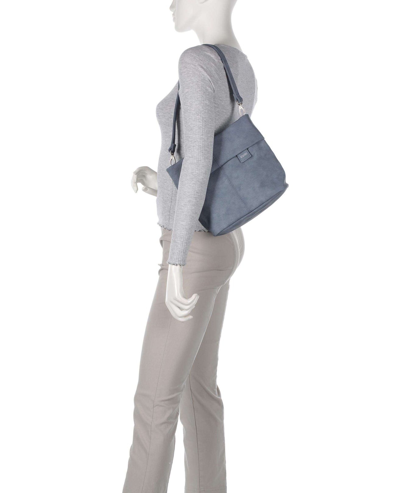 Zwei Mademoiselle.M M8 Shoulder bag nubuk sky