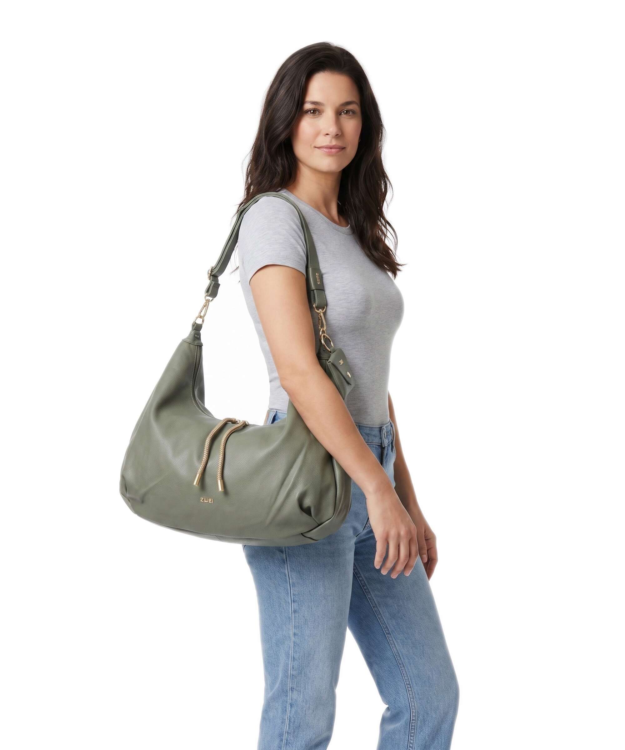 Zwei Lola LO200 Hobo bag eucalyptus