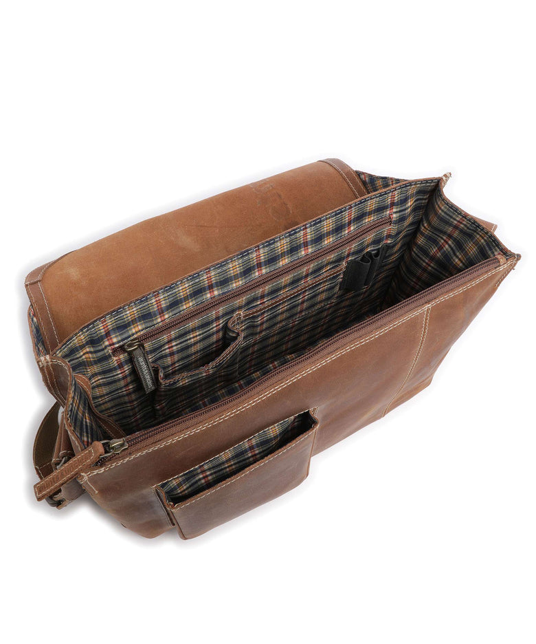 Aunts & Uncles Hunter Medium Judd Messenger bag vintage tan