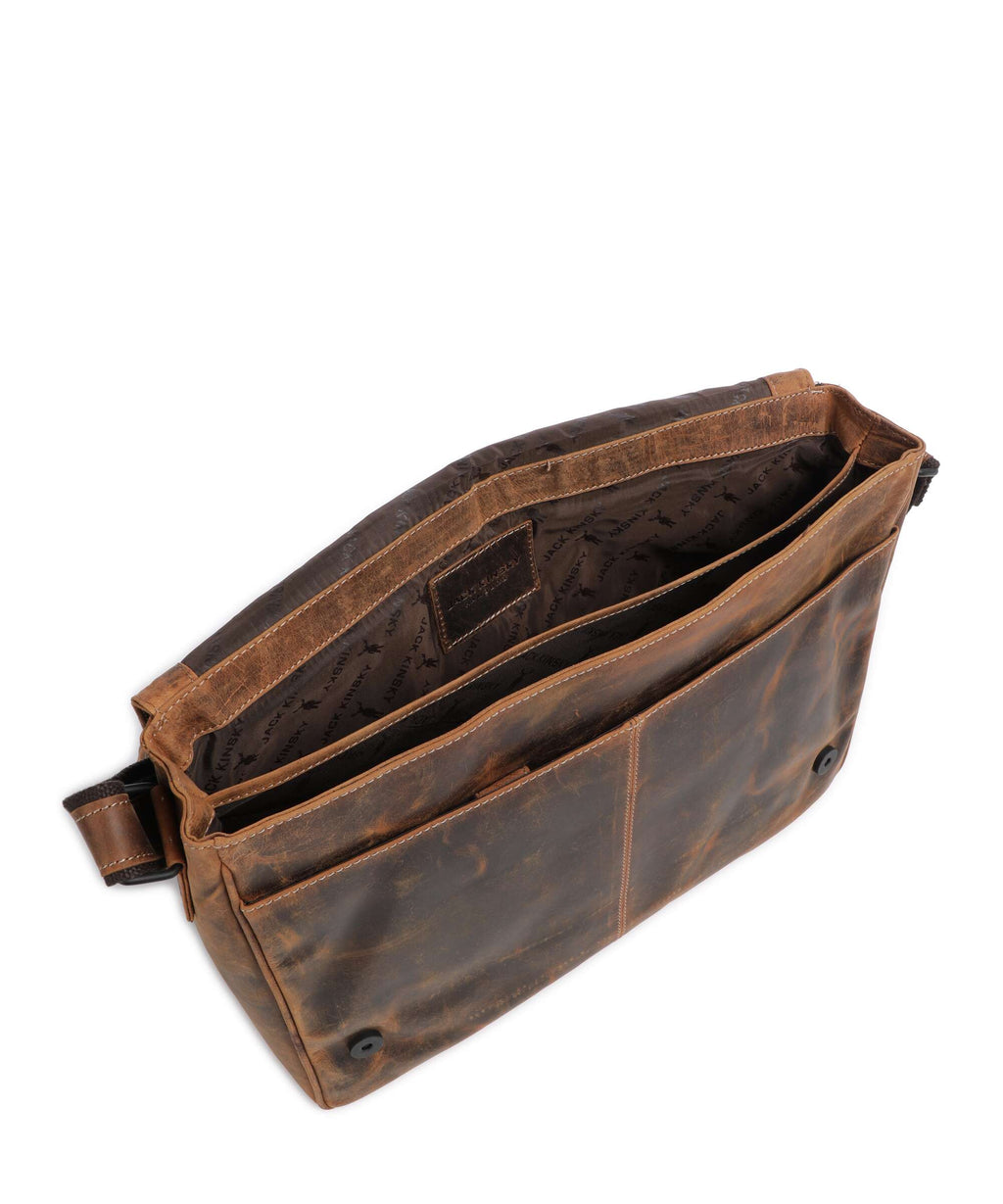 Jack Kinsky Baltimore 5 Messenger bag cognac