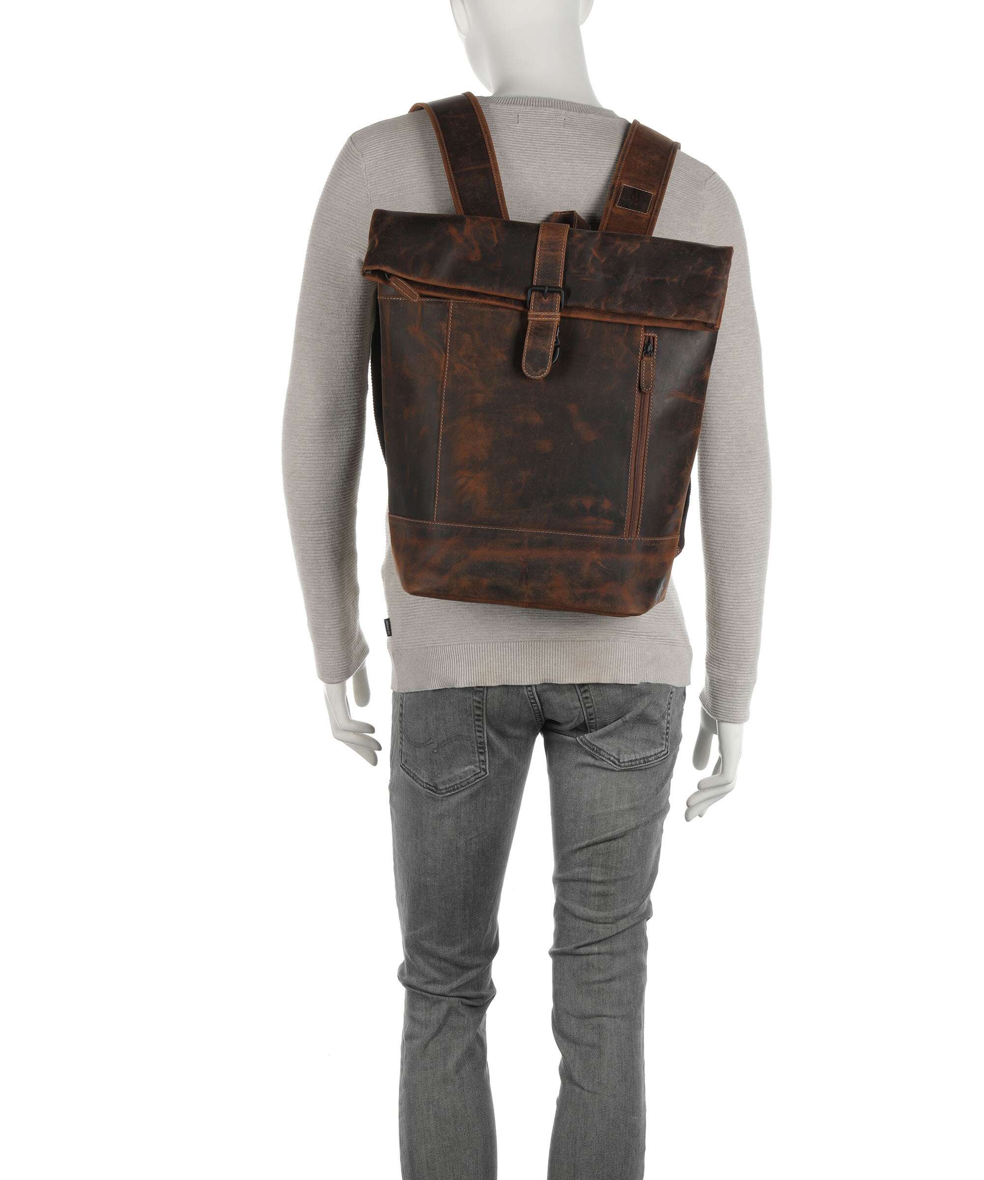 Jack Kinsky Baltimore 15 Laptop backpack cognac 