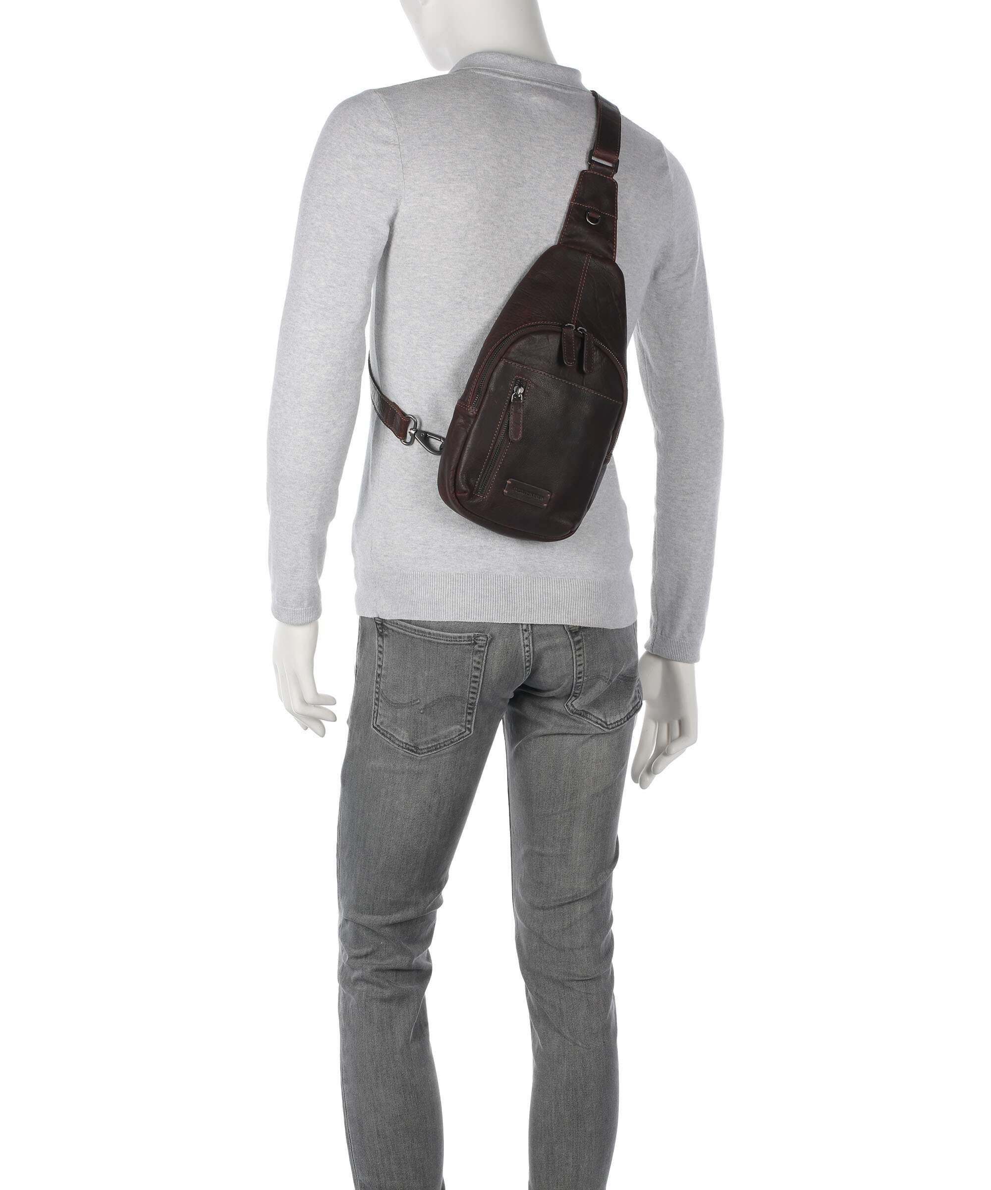 Jack Kinsky Porto 13 Sling bag mokka