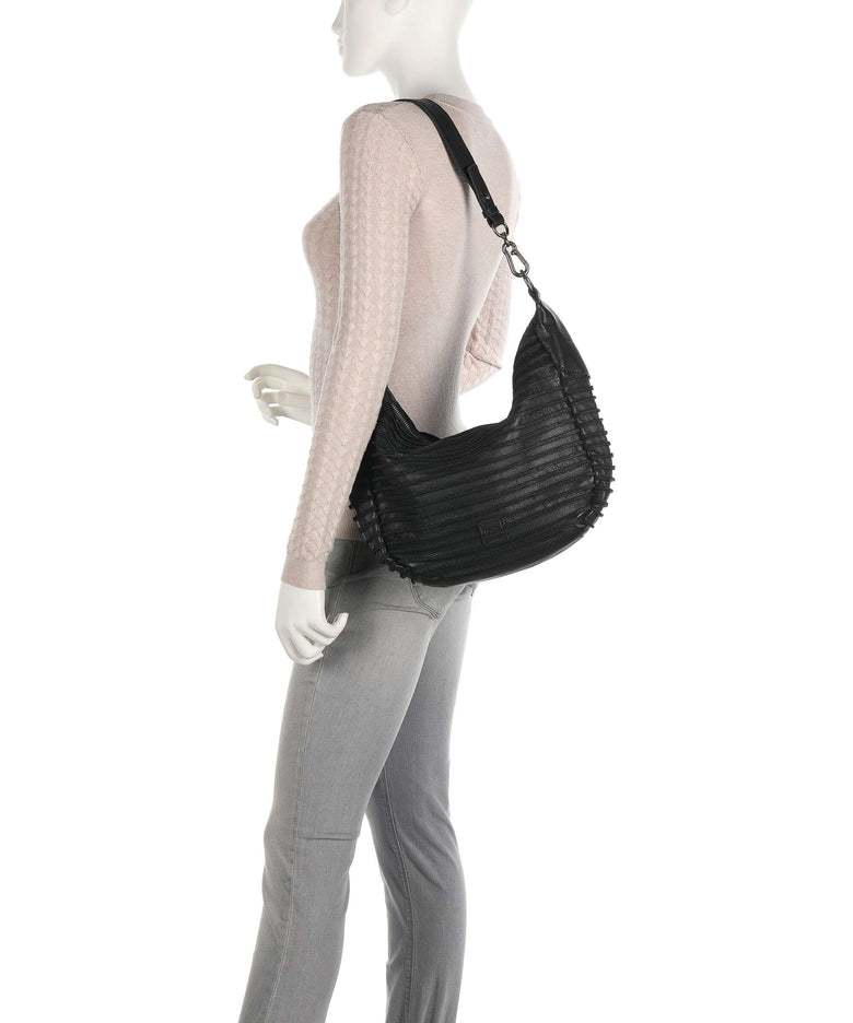 FredsBruder Bestseller Riffel Flowow Hobo bag black