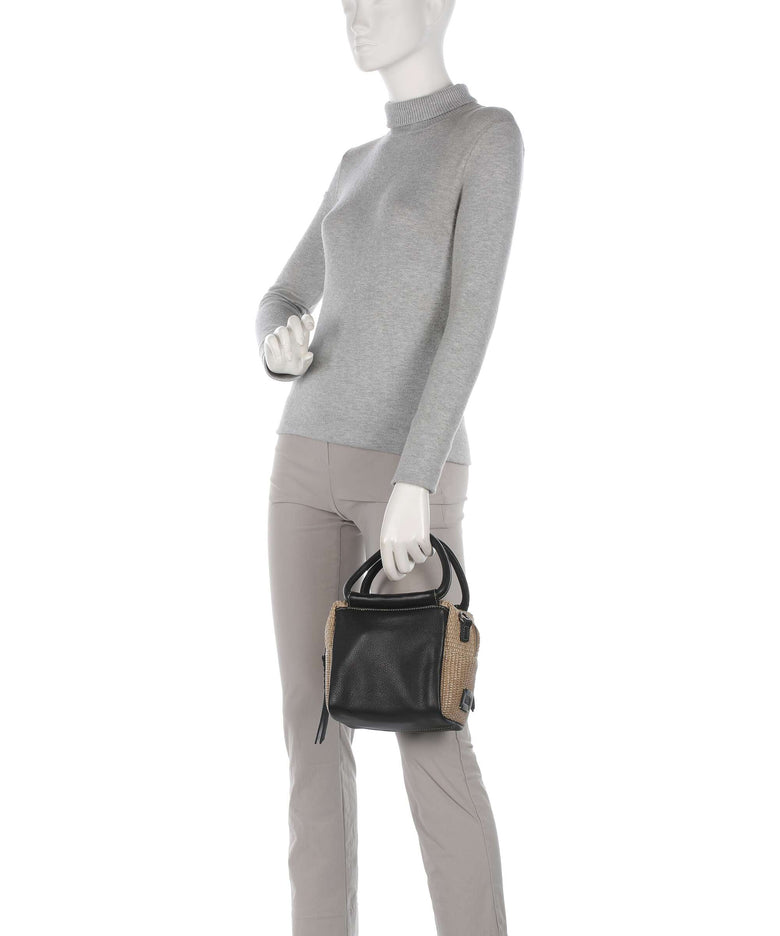 FredsBruder Sea you soon Cube Crossbody bag black/camel