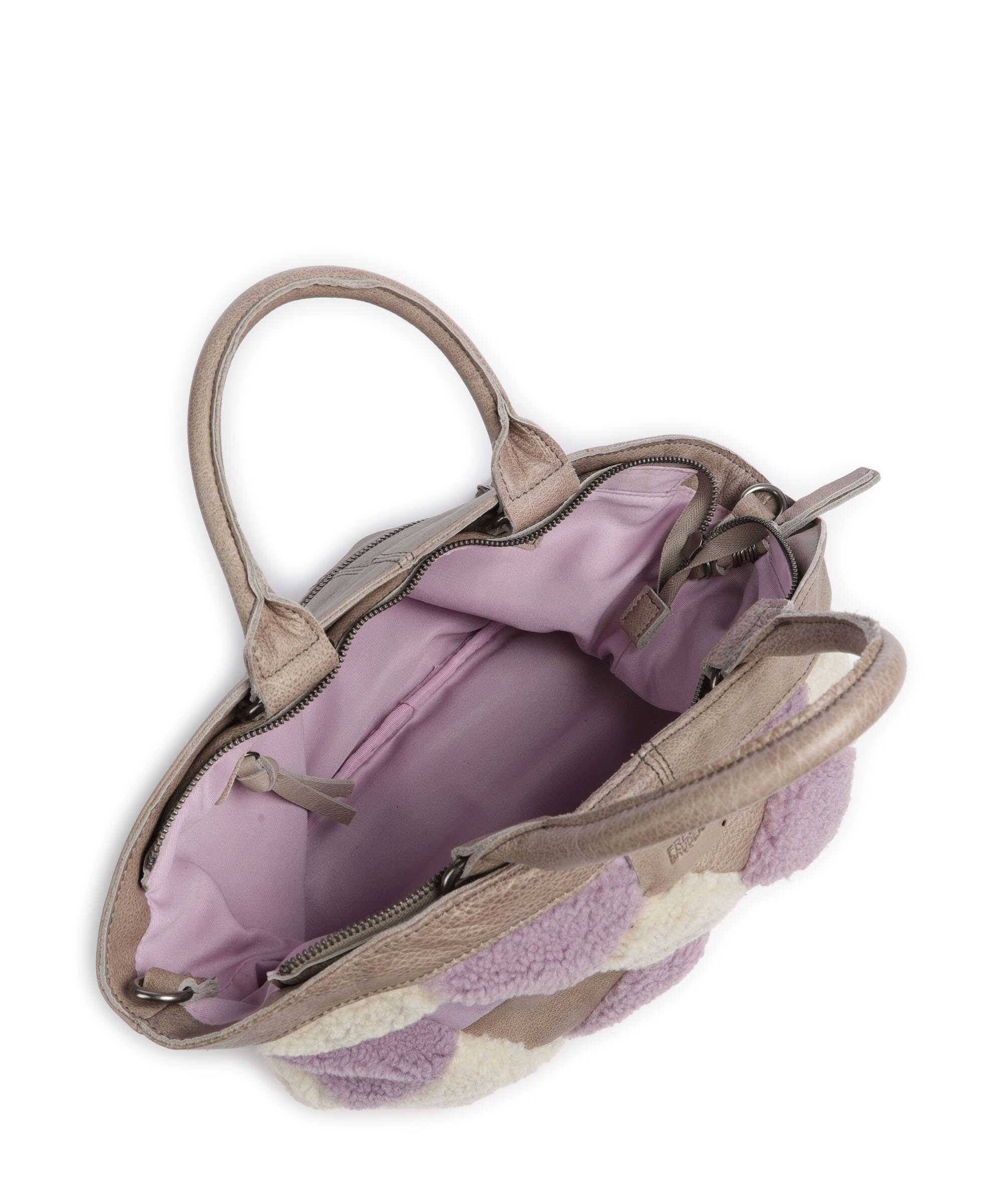FredsBruder Check My Bag Handbag lavender teddy mix