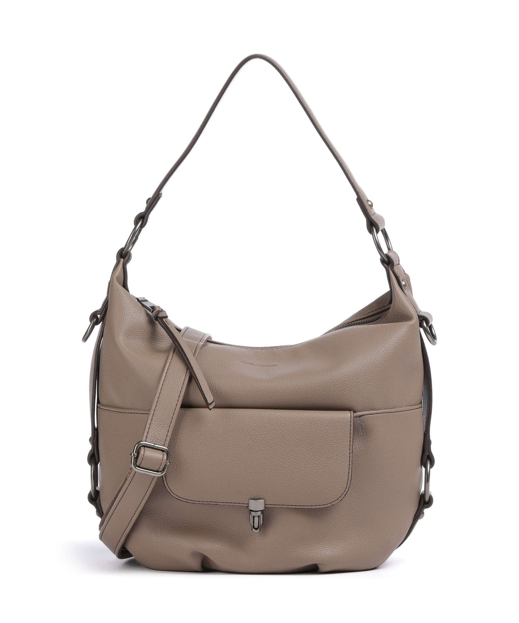 FredsBruder Bestie Hobo bag dark taupe