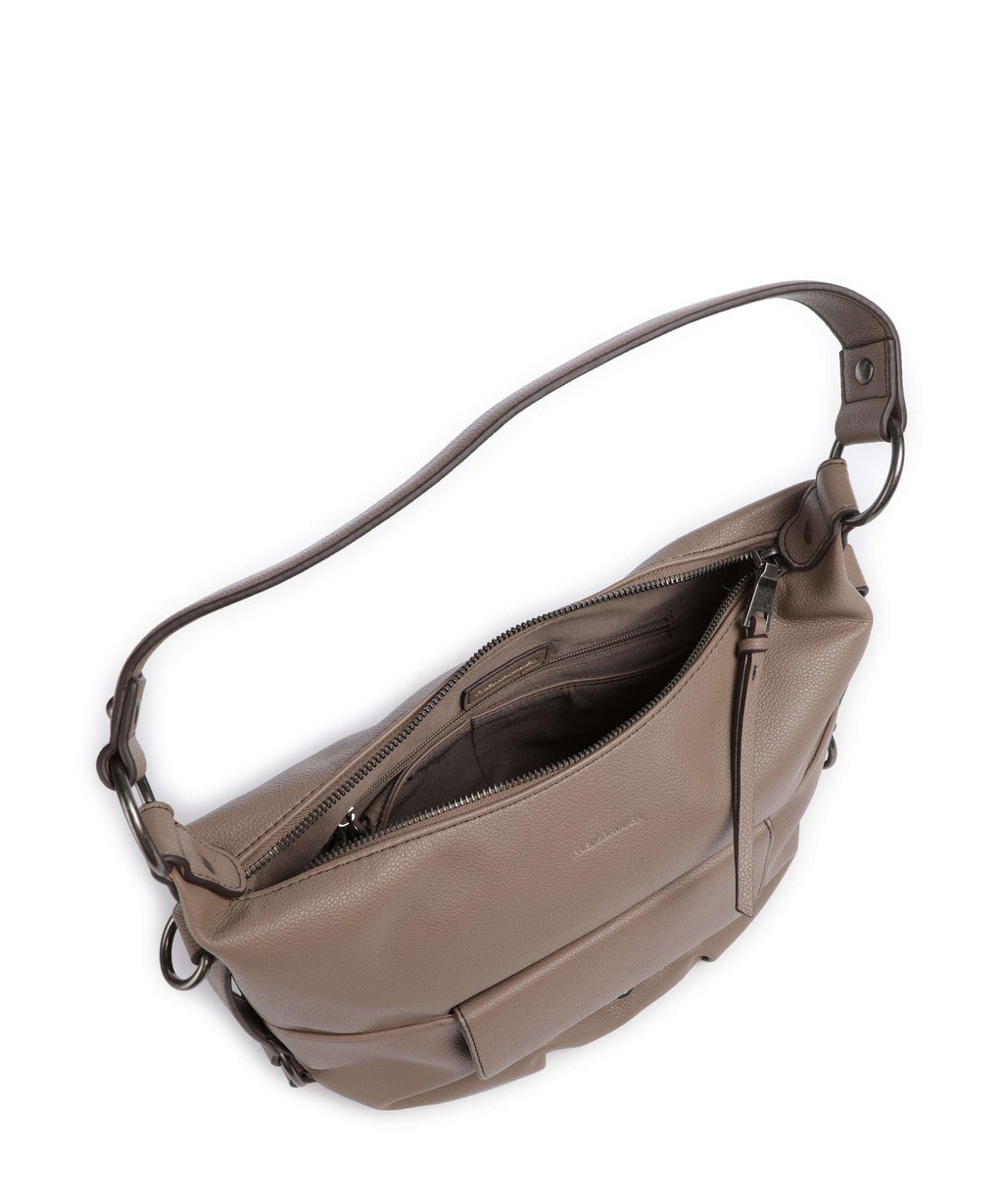 FredsBruder Bestie Hobo bag dark taupe