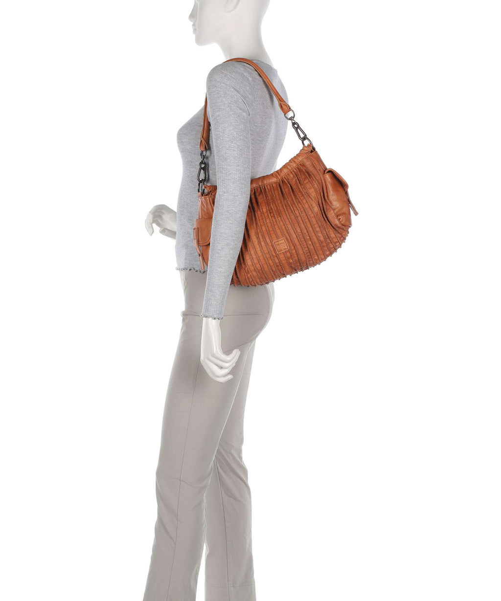 FredsBruder Say Hello Shoulder bag dark caramel