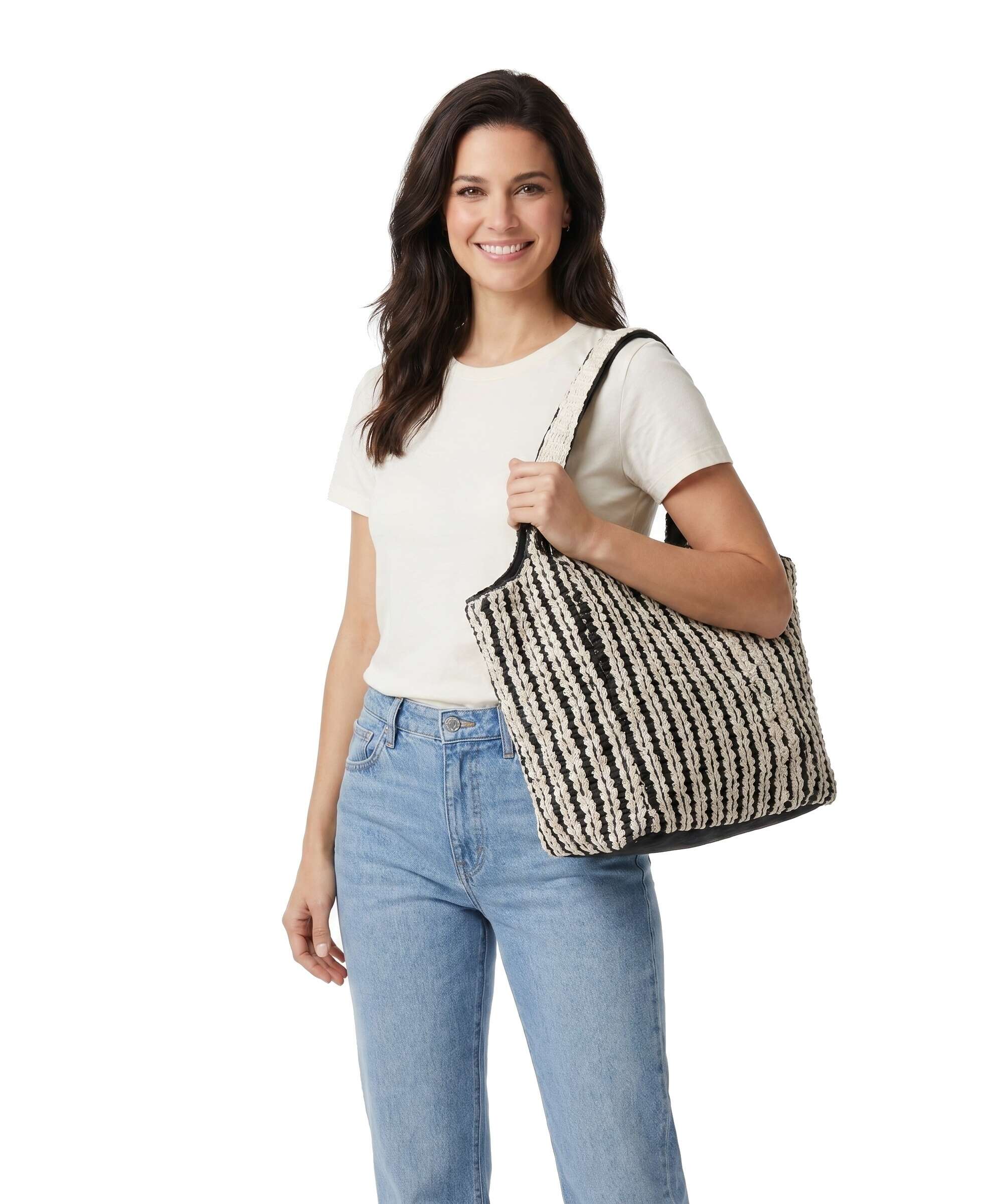 Anokhi Tote bag black/white